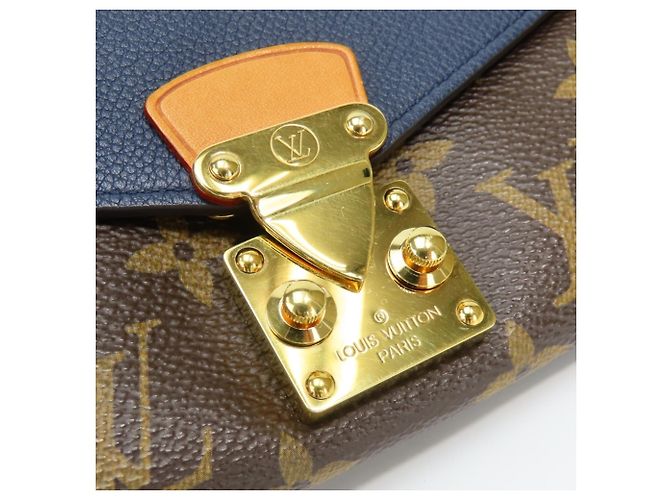 Cartera Pallas M64092 Larga de Louis Vuitton Castaño Azul marino Monograma - vista 13