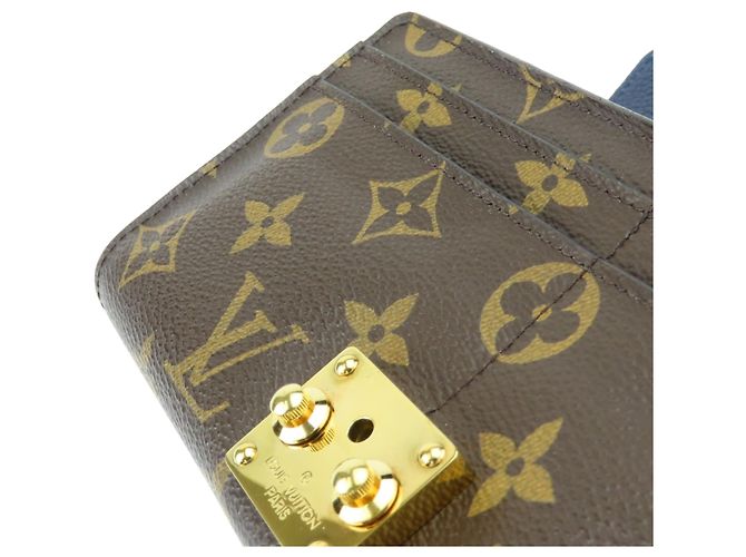 Cartera Pallas M64092 Larga de Louis Vuitton Castaño Azul marino Monograma - vista 16