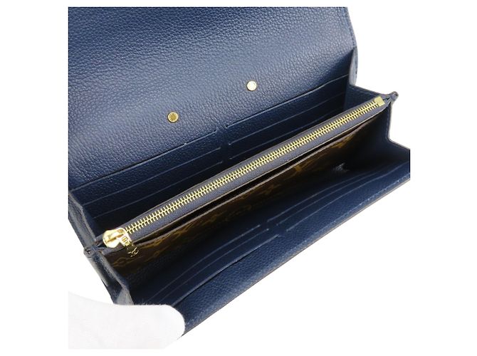 Cartera Pallas M64092 Larga de Louis Vuitton Castaño Azul marino Monograma - vista 19