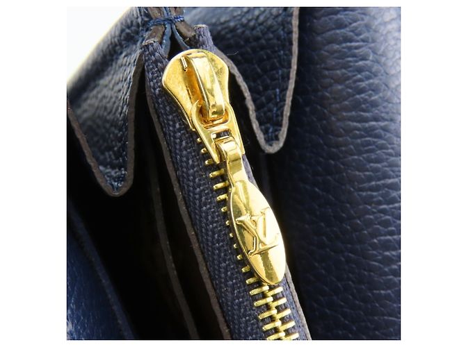 Cartera Pallas M64092 Larga de Louis Vuitton Castaño Azul marino Monograma - vista 21