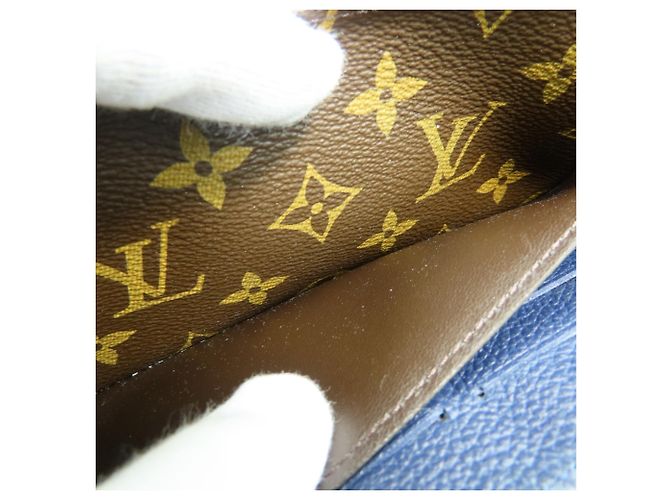 Cartera Pallas M64092 Larga de Louis Vuitton Castaño Azul marino Monograma - vista 25