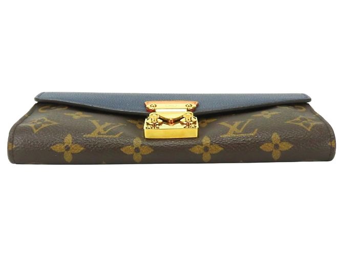 Cartera Pallas M64092 Larga de Louis Vuitton Castaño Azul marino Monograma - vista 4
