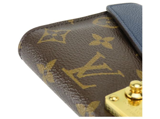 Cartera Pallas M64092 Larga de Louis Vuitton Castaño Azul marino Monograma - vista 6