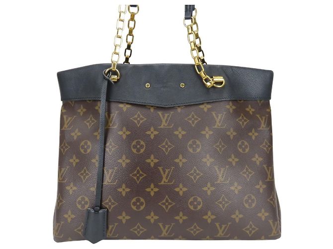 Borsa Tote Pallas di Louis Vuitton Nero Monogramma - vista 2