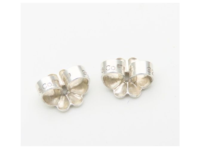 Orecchini a cerchio in argento sterling 925 a forma di cuore traforato Tiffany & Co. - vista 10