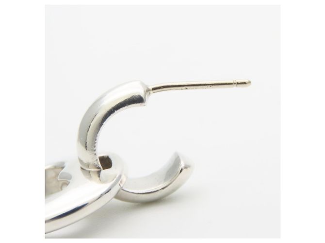 Orecchini a cerchio in argento sterling 925 a forma di cuore traforato Tiffany & Co. - vista 8