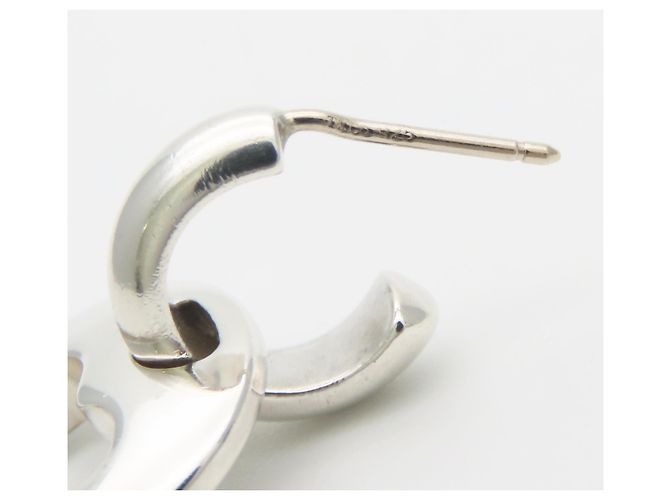 Orecchini a cerchio in argento sterling 925 a forma di cuore traforato Tiffany & Co. - vista 9