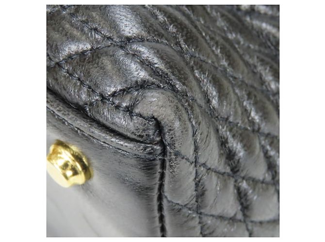 Bally gesteppte Leder-Tote Schwarz - Ansicht 9
