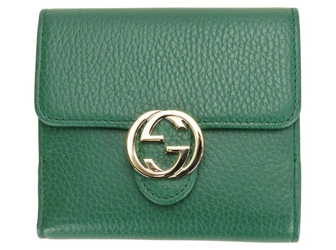 Billetera bi-fold Gucci verde - vista 2