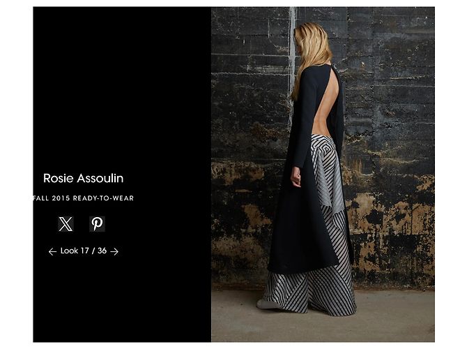 Blusa Rosie Assoulin de algodón negra con espalda abierta Negro - vista 10