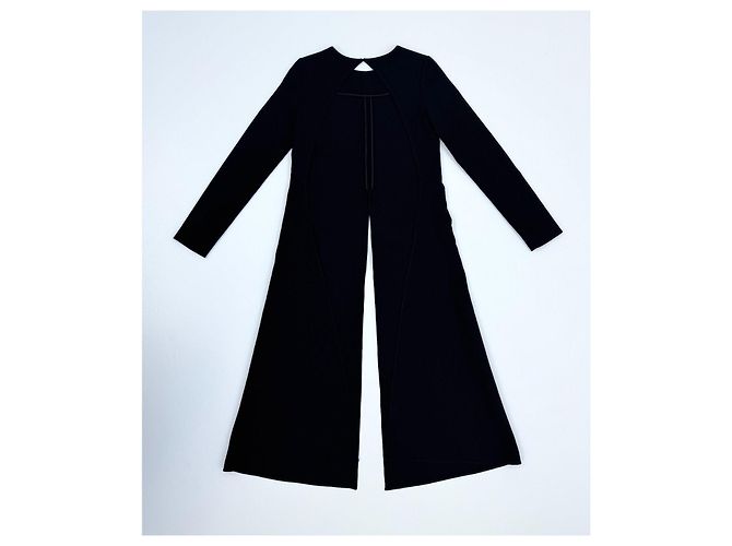 Blusa Rosie Assoulin de algodón negra con espalda abierta Negro - vista 3