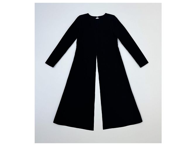 Blusa Rosie Assoulin de algodón negra con espalda abierta Negro - vista 4