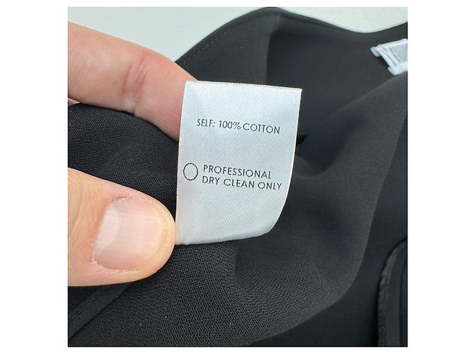 Blusa Rosie Assoulin de algodón negra con espalda abierta Negro - vista 7