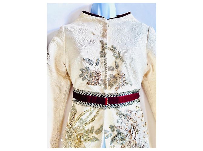 Autre Marque Cappotto ricamato di lusso Minerva Díaz Crudo - vista 2