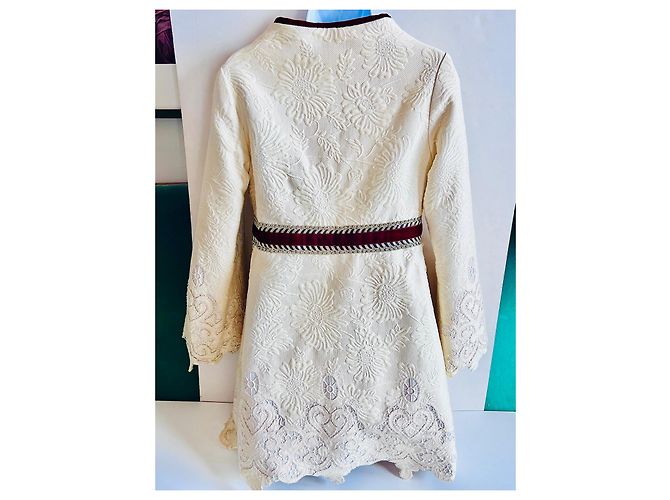 Autre Marque Cappotto ricamato di lusso Minerva Díaz Crudo - vista 6