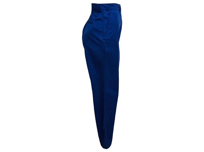Pantalones de algodón azul índigo Sofie D'Hoore - vista 2