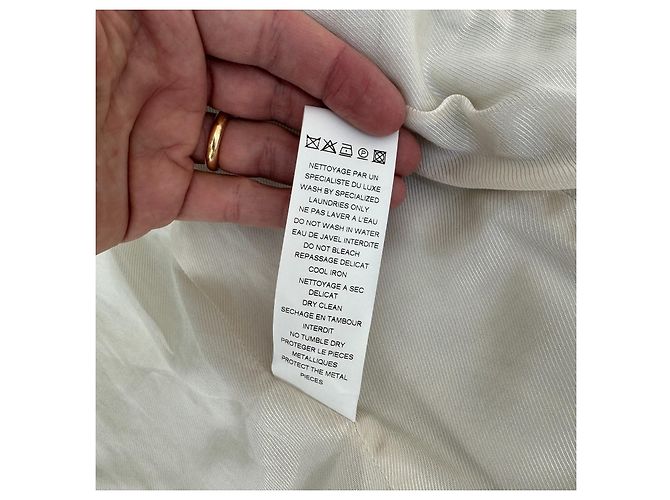 Balmain Jacke aus hellblauer Baumwolle Tie Dye - Ansicht 8