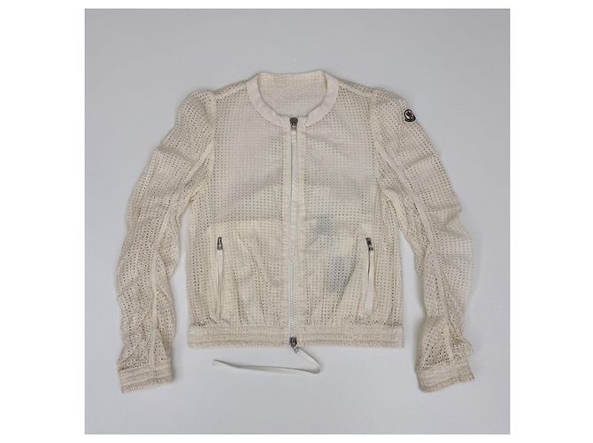 Moncler Jacke Beige Polyamid Netzstoff - Ansicht 3
