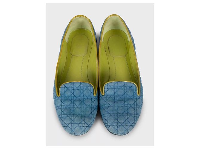 Sapatilhas de Ballet em Camurça Azul Christian Dior - EU 37 usadas - vista 2