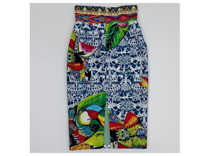 Gonna Stella Jean in cotone multicolore - vista 4