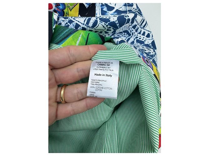 Gonna Stella Jean in cotone multicolore - vista 7