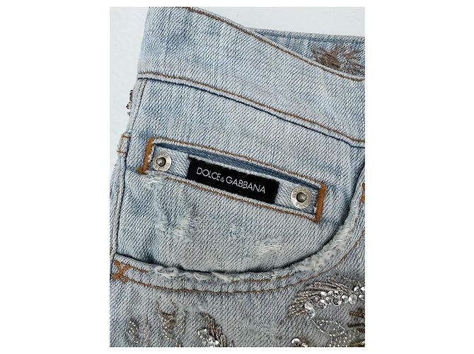 Jeans in cotone blu Dolce & Gabbana - vista 10