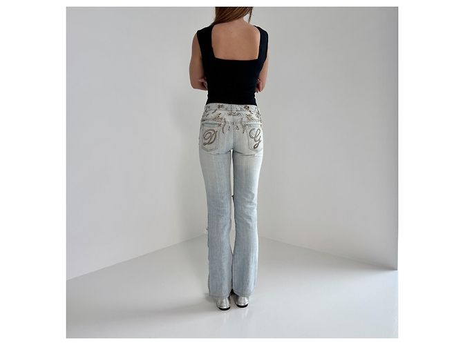 Jeans in cotone blu Dolce & Gabbana - vista 11