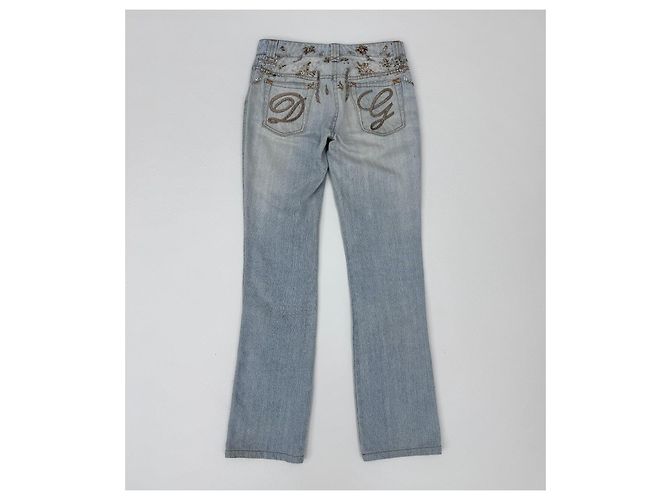 Jeans in cotone blu Dolce & Gabbana - vista 4