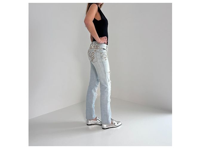 Jeans in cotone blu Dolce & Gabbana - vista 5