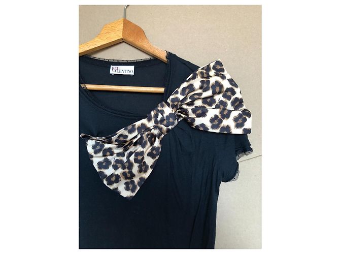 Red Valentino Leoparden- Schleifenoberteil - Ansicht 8