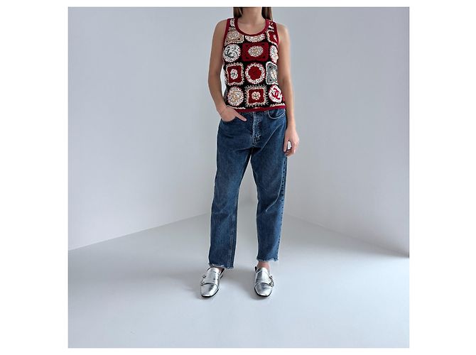 Top de Chanel de algodón con motivos CC Multicolor - vista 2