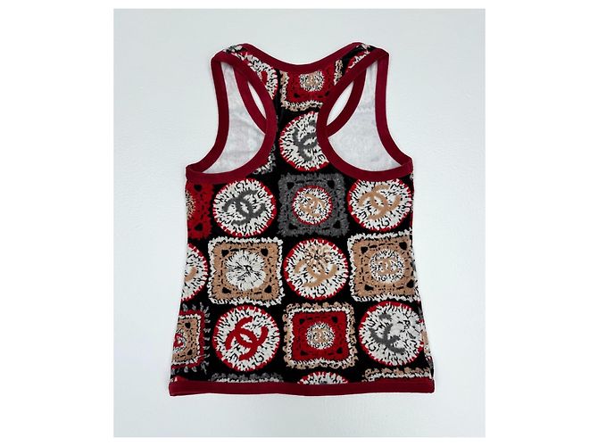 Top de Chanel de algodón con motivos CC Multicolor - vista 4
