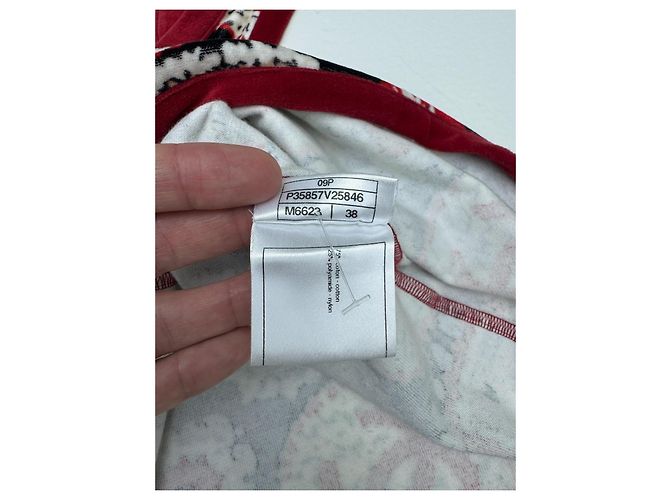 Top de Chanel de algodón con motivos CC Multicolor - vista 7