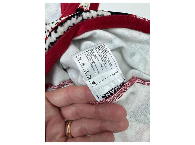 Top de Chanel de algodón con motivos CC Multicolor - vista 8