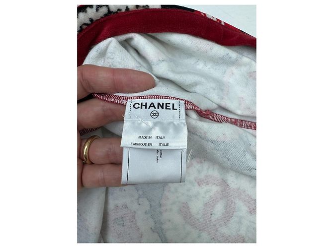Top de Chanel de algodón con motivos CC Multicolor - vista 9