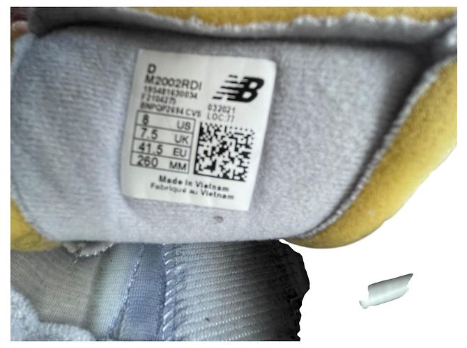 Sneakers New Balance 2002R Bianco Blu Grigio - vista 4