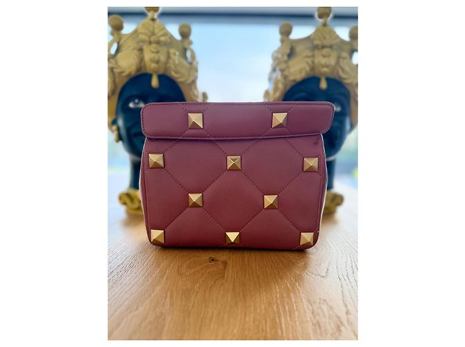 Bolsa Valentino Garavani Roman Stud couro marrom - vista 11
