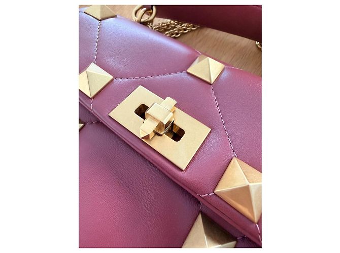 Bolsa Valentino Garavani Roman Stud couro marrom - vista 15