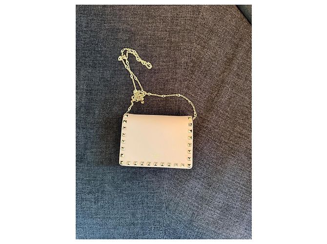Borsa Valentino Garavani Rockstud in pelle rosa - vista 2