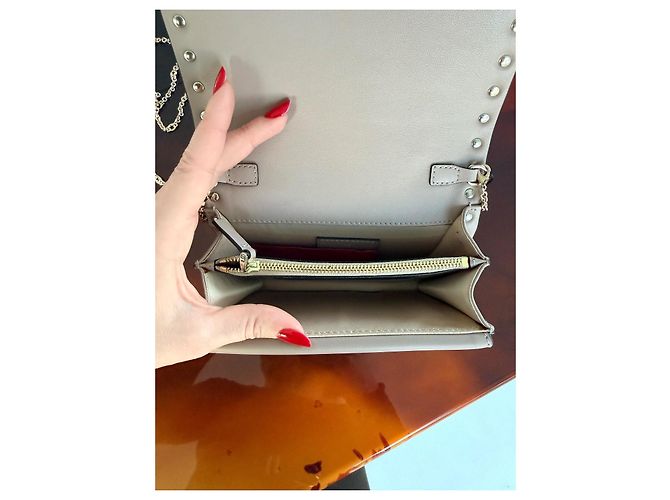 Borsa Valentino Garavani Rockstud in pelle rosa - vista 9