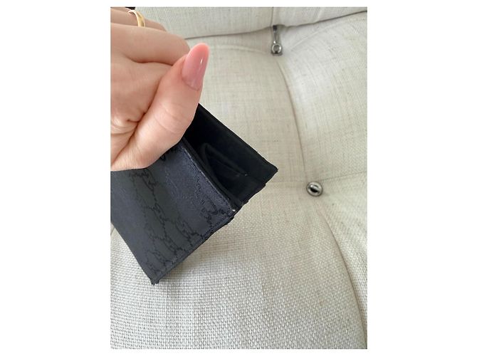 Borsa Gucci monogramma GG nera in tessuto Nero - vista 15