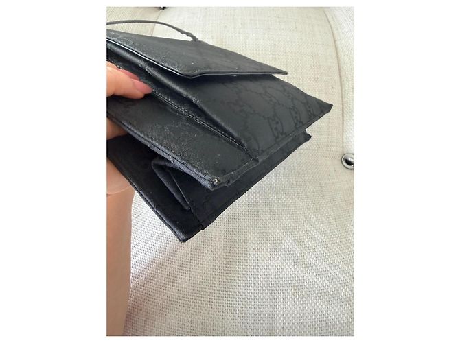 Borsa Gucci monogramma GG nera in tessuto Nero - vista 16
