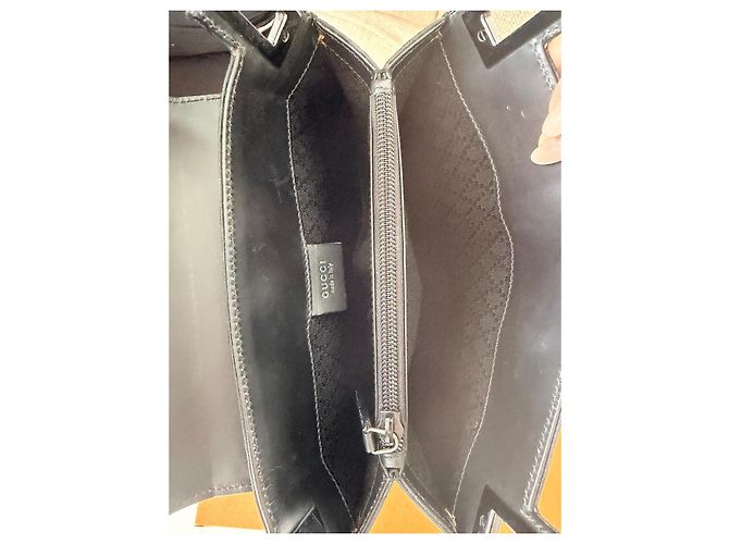 Borsa Gucci monogramma GG nera in tessuto Nero - vista 20