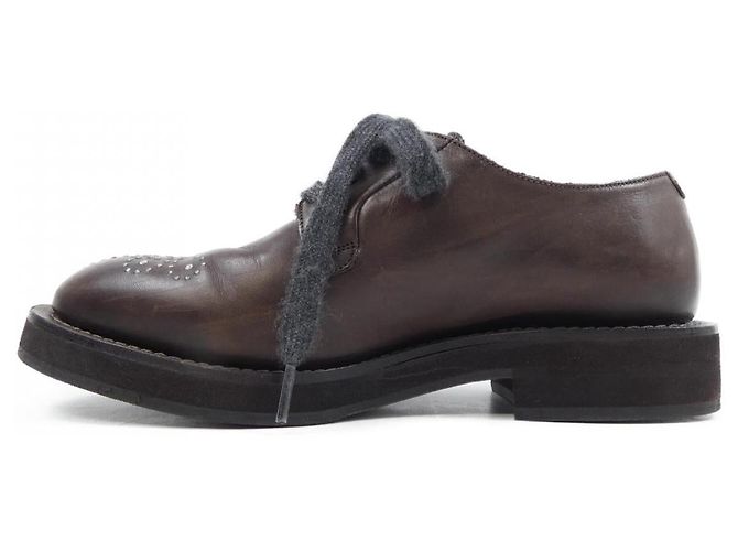 Leder Schuhe Brunello Cucinelli Braun - Ansicht 2