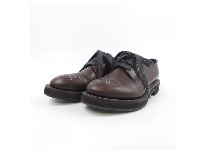 Leder Schuhe Brunello Cucinelli Braun - Ansicht 3