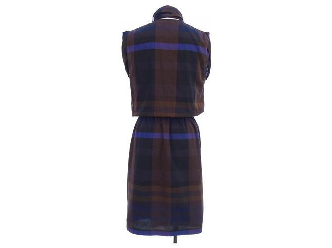 Hermès Hermes Kleid 34 Braun Schwarz Lila - Ansicht 2