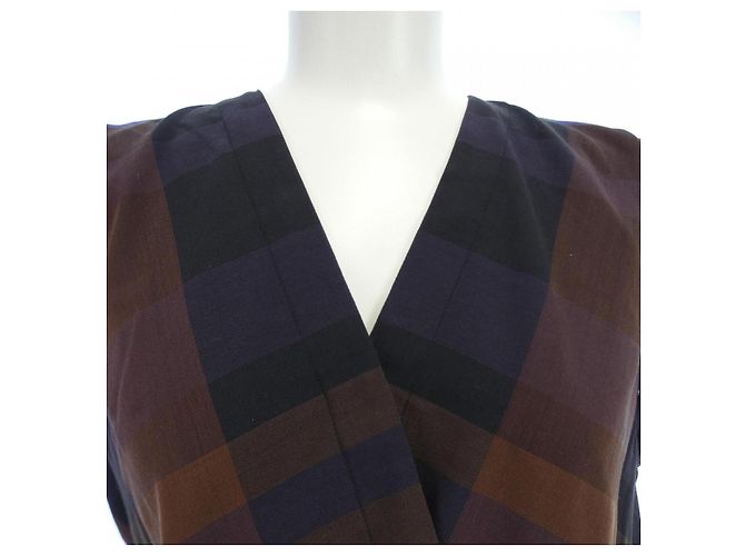 Hermès Hermes Kleid 34 Braun Schwarz Lila - Ansicht 6