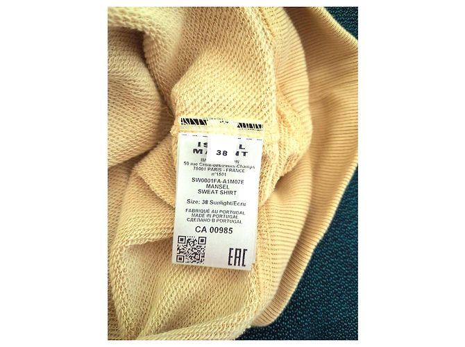 Isabel Marant Mansel Sweatshirt gelb Baumwolle - Ansicht 5