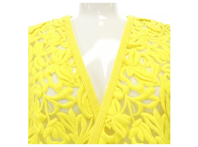 Autre Marque Gilet lungo Drawer Giallo - vista 5