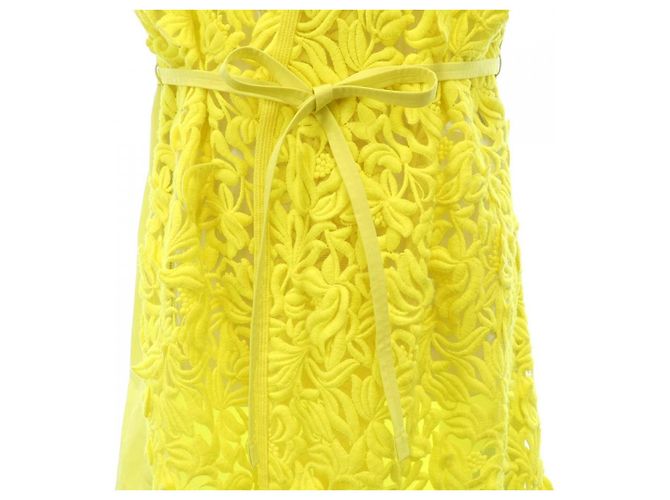 Autre Marque Gilet lungo Drawer Giallo - vista 6